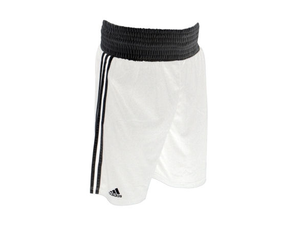 Adidas Base Punch MK2 II Climalite Boxing Shorts - White Black